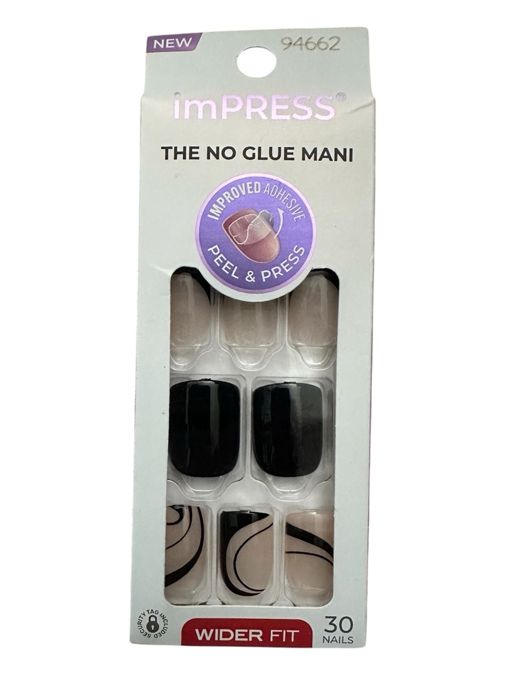 imPRESS Black & Nude Wider Fit Press-On Nails